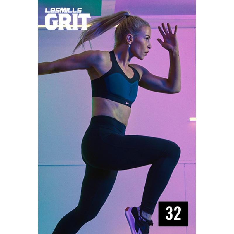 [Hot sale]Les Mills GRIT Cardio 32 New Release CA32 DVD, CD & Notes