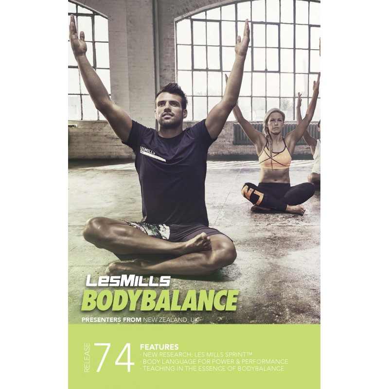 Les Mills BODYBALANCE 74 DVD, CD, Notes BODY BALANCE