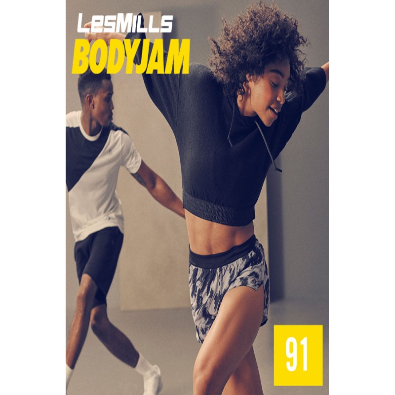 [Hot Sale] Les Mills Body Jam 91 New Release BJ91 DVD, CD & Note