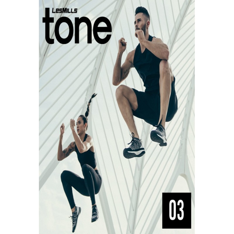 2018 Q3 LESMILLS TONE 03 DVD + CD + waveform graph