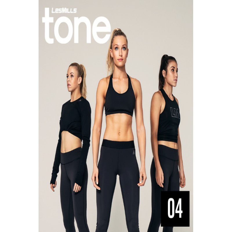 2018 Q4 LESMILLS TONE 04 DVD + CD + waveform graph