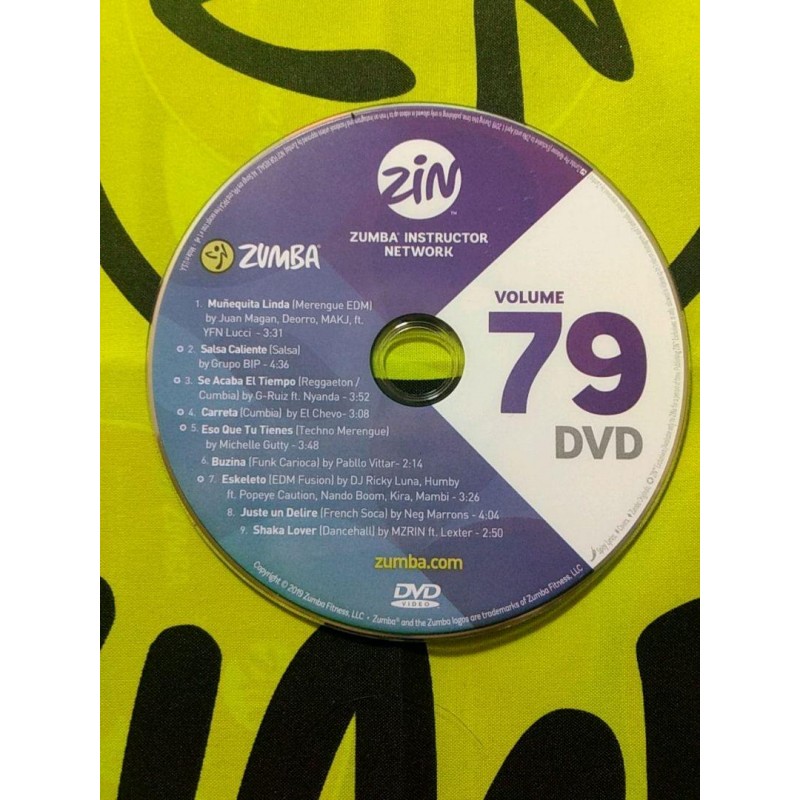 [Hot Sale]2018 New dance courses ZIN ZUMBA 79 HD DVD+CD