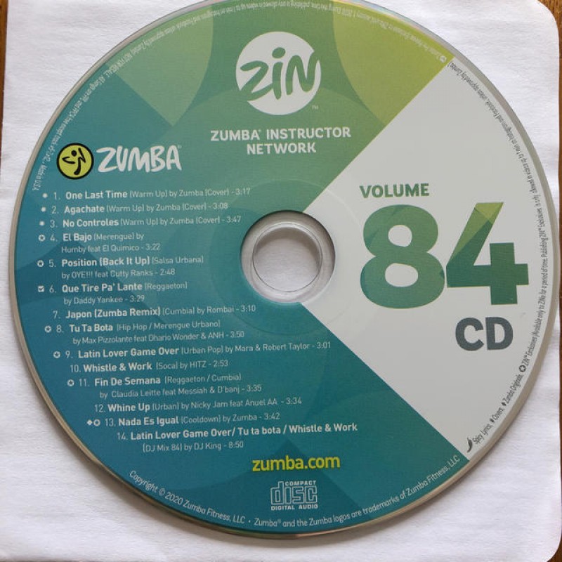 [Hot Sale]2019 New Release ZIN ZUMBA 84 DVD＆CD